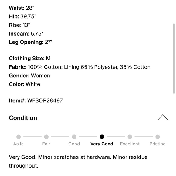 White Button-Up Shorts - Picture 4 of 6